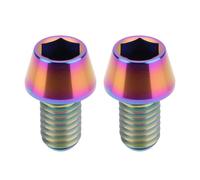 LT Easiyl 2 tornillos cónicos hexagonales M6 x 10 mm compatibles con Chopper compatible con motos Dirt Jump Bikes Colorido