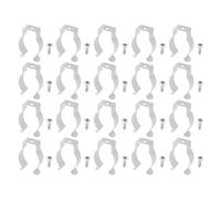 LT Easiyl 20 Abrazaderas de Tubo de Acero Inoxidable Engrosadas T8 Soporte de Soporte con Clips en U para Tubo de Luz LED Accesorios de Montaje de Tubo Fluorescente LED