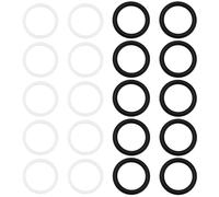 LT Easiyl 20 Juntas Tóricas de Goma de Acoplamiento Hidráulico de Liberación Rápida 25 X 20 X 2,5 Mm Y 24,8 X 20,6 X 1,3 Mm Compatibles con BG3 Tractores con Enchufe en Blanco Y Negro