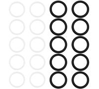 LT Easiyl 20 Juntas Tóricas de Goma de Acoplamiento Hidráulico de Liberación Rápida 27 X 20 X 3,5 Mm Y 24,8 X 20,6 X 1,3 Mm Compatibles con BG3 Tractores con Enchufe Color Blanco Y Negro