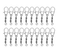 LT Easiyl 20 piezas de 20 mm para señuelo de pesca giratorio para plataforma, pesca, pesca en el mar, señuelo de agua dulce, 1,5 x 4 mm