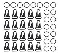 LT Easiyl 20 Piezas de Gancho de Presión Táctico de Metal Clip de Llavero Pequeño de 1 "con Llavero de Metal para Pulseras de Paracord Collares Bolsos Accesorios de Cordón