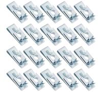 LT Easiyl 20 tuercas estrechas con clip en U de acero galvanizado M6 para tuercas enjauladas de repuesto, adecuadas para sujetadores ligeros