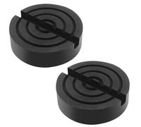 LT Easiyl 2X Almohadillas de Goma de 105 X 30 Mm para Gato de Elevación Marco de Ranura Protección de Pista Carro Hidráulico Prensado Almohadilla de Gato de Goma Color Negro