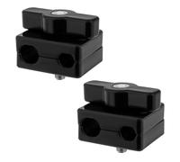 LT Easiyl 2X Bloques de Bloqueo Canal para Riel de Toldo de Caravana Abrazaderas Kador para Kit Toldo en Forma de Ocho Tiras de Cuentas 6mmx6mm 8mmx6mm 6mmx4mm para Autocaravanas Negro