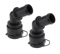 LT Easiyl 2X Conectores de Brida de Refrigerante 1J0122291D Compatible con Seat Compatible con Skoda Sistema de Refrigeración del Motor
