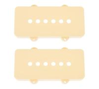 LT Easiyl 2x Cubiertas de Pastillas de 51,3 Mm Compatible con Fender Jazzmaster Guitarras en Amarillo Crema
