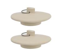 LT Easiyl 2x Tapones de Goma para Fregadero Tapón para Bañera Tapón de Drenaje Tapa de Drenaje Apto para Tuberías de Drenaje de 1-1/2 A 2 Pulgadas Color Blanco