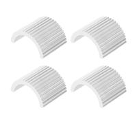 LT Easiyl 4 piezas de aleación de aluminio para manillar de bicicleta, espaciador de manillar de motocicleta, arandelas de conversión, conversión de 28 mm a 22 mm, junta plateada