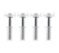 LT Easiyl 4 Piezas Guía Superior de La Rueda: 7/8 Pulgadas de Grosor Base de 1/4 Pulgadas de Diámetro Exterior: 3/8 Pulgadas Se Adapta A Puertas de 1 Pulgada A 1-3/8 Pulgadas de Grosor