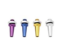 LT Easiyl 4 soportes de antena de aleación de aluminio M6 de 23 mm con control remoto para antena de barco RC, barco, avión, tubo, antena de bricolaje, modelo RC, azul, dorado, morado, plateado