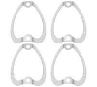 LT Easiyl 4 Sujetadores de Tubo de Forma de Onda de Acero Inoxidable de 46 Mm para 6V6 6L6 Y 5Y3