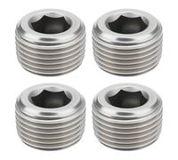 LT Easiyl 4 Tapones Hexagonales NPT de 3/8" de Acero Inoxidable 304 para Sellado de Sistemas de Tuberías de Agua Y Aire.