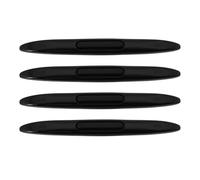 LT Easiyl 4 tiras anticolisión de silicona antiarañazos para el borde de la puerta lateral, color negro, adecuadas para la mayoría de coches, camiones, SUV, camionetas, 14,5 x 1,5 cm