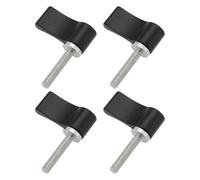 LT Easiyl 4 tornillos ajustables de rosca macho M4 de 20 mm, tornillo de palanca de pulgar ajustable con una sola ala para equipo de cámara, tornillo giratorio de perilla de pulgar, color negro