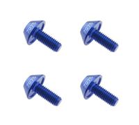 LT Easiyl 4 tornillos hexagonales M5 x 12 mm para botella de agua para bicicleta, soporte para botella de agua, tornillos para bicicleta de montaña, bicicleta de carretera, color azul