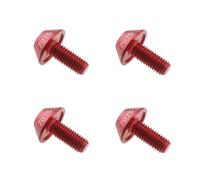 LT Easiyl 4 tornillos hexagonales M5 x 12 mm para soporte de botellas de bicicleta, soporte para bicicleta, tornillos para bicicleta de montaña, bicicleta de carretera, color rojo