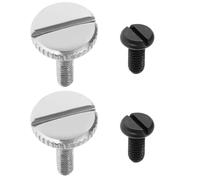 LT Easiyl 4 Tornillos Para Dobladillo De Máquina De Coser, Tornillos Para Prensatelas Para La Mayoría De Máquinas De Coser Industriales De Una Sola Aguja, Tornillos De Cabeza Grande, Color Negro