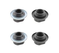 LT Easiyl 4 tuercas de eje delantero/trasero para bicicleta de 8 x 12,5 x 21 mm, tuerca de eje delantero de 9,5 x 21,1 x 11,9 mm, protector de polvo para entrenamiento de bicicleta de montaña