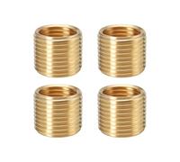 LT Easiyl 4 tuercas reductoras de latón M12 x 1,0 a M10 x 1,0 adaptador de rosca para tuberías de aire acondicionado, tuberías de protección contra incendios, tuberías de gas