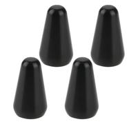 LT Easiyl 4pcs Interruptor de Pastilla de 5 Posiciones para Guitarra Perilla de Interruptor Compatible con Fender Strats Compatible con Guitarras ST Compatible con Oak Grigsby (Negro)