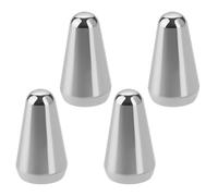 LT Easiyl 4pcs Interruptor de Pastilla de 5 Posiciones para Guitarra Perilla de Interruptor Compatible con Fender Strats Compatible con Guitarras ST Compatible con Oak Grigsby (Plata)