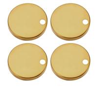 LT Easiyl 4x Tapas De Bisagra Para Asiento De Inodoro De 60 Mm, Cubiertas De Fijación De Bisagras, Juego De Cubiertas Decorativas De Fijación Superior De Inodoro De Acero Inoxidable 304, Color Dorado