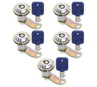 LT Easiyl 5 Pcs Cerraduras de Leva de 27 Mm de Largo con Llave para Puertas de Madera Armarios Y Máquinas de Pinball (22,5 X 19 X 11,3 Mm)