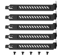 LT Easiyl 5 Piezas Soporte De Cubierta De Ranura Pci, Placa De Cubierta De Ranura De Expansión De Perfil Completo con Tornillos para Carcasa De Pc, Flujo De Aire Y A Prueba De Polvo, 120x20x12mm