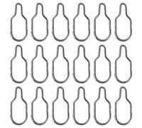 LT Easiyl 50 clips de cebo de pesca para pesca de pesca de PVA, 17,2 x 7,5 mm, color negro