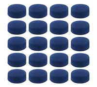 LT Easiyl 50 puntas azules de 9 mm para taco de billar de billar, puntas de repuesto de cuero para tacos de billar y billar