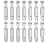 LT Easiyl 50 Pz M6 Pasadores de Bloqueo de Leva Tornillos de Rosca Pasadores de Hierro Galvanizado Pernos de Fijación para Muebles Plata para Marcos de Muebles Armarios de Madera Tornillos de Conexión