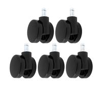 LT Easiyl 5pcs Ruedas de Borde Suave con Ruedas Gemelas Sin Capota Compatibles con Sillas Herman Miller Compatibles con Verus Compatibles con Lino Compatibles con Cosm