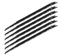 LT Easiyl 6 Hojas de Sierra Recíproca SCRS1531LL de 300 Mm Hoja de Sierra Recíproca de Acero Negro con Alto Contenido de Carbono Hoja de Sierra Recíproca 5TPI para Cortar Madera