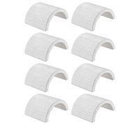 LT Easiyl 8 cuñas para manubrio de motocicleta de 7/8 a 1 pulgada, aleación de aluminio, espaciador de manillar de motocicleta, conversión de arandelas de conversión de 25 mm a 22 mm, color plateado