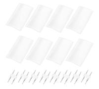 LT Easiyl 8 Pares de Luces de Cuerda Acoplador de Accesorios de Instalación de 2 Cables con Funda Termorretráctil Conectores de Tira de Luz LED RGB de 2 Pines para Luces de Cadena de 13 Mm de Diámetro
