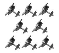 LT Easiyl 8 Piezas Abrazadera Central En T Bastidor De Módulo Solar Montaje En Panel Solar Abrazadera Intermedia Anodizado Negro Con Tornillo De Cabeza Cilíndrica Y Tuerca Ranurada (35 Mm)