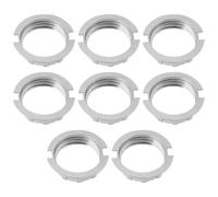 LT Easiyl 8 Unidades Anillo Reductor de Pantalla de Lámpara G9 de Aleación de Plata Apto para Soporte de Pantalla de Lámpara de 3/4 de Pulgada de Diámetro