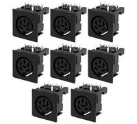 LT Easiyl 8 Unidades Conectores Hembra DIN de 6 Pines en ángulo Recto para Montaje en PCB para Audio MIDI Y Aplicaciones Industriales.