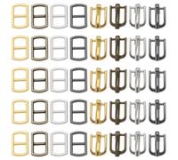 LT Easiyl 80 Uds. Mini Hebillas de Metal para Muñeca de 4,5mm/5mm Mini Hebillas de Cinturón para Muñeca Ropa Zapatos Bolsos Cinturón Accesorios Artesanales