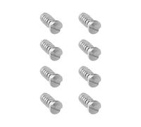 LT Easiyl 8x Tornillos de Ranura para Cubierta Trasera de Reloj de Acero Inoxidable 2,5 X 1,0 Mm Tornillos de Reparación de Reloj Compatible con Cartier W67010XX Relojes (plata)