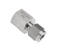 LT Easiyl Adaptador de Acero Inoxidable 316 para Tubería de Compresión de 1/4" A Conector NPT de 1/4"