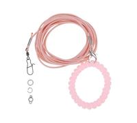 LT Easiyl Arnés para Pájaros con Cuerda de Entrenamiento de Vuelo de 3 M para Loros Palomas Y Periquitos con Anilla de 4 LB (Rosa)