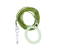 LT Easiyl Arnés para pájaros, cuerda de entrenamiento de vuelo 3M para loros, palomas y periquitos, con anillo 4# (verde)