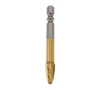 LT Easiyl Broca Cónica Rotativa de Carburo de 1/4" con Vástago Hexagonal de Doble Acanaladura Broca para Amolar Madera Tallado Rectificado de Metales