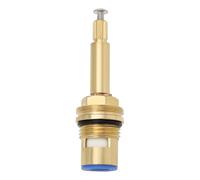 LT Easiyl BSP - Cartucho de válvula de grifo de ducha de latón azul de 1/2 pulgada, cartucho de grifo de cerámica de cuarto de vuelta 20 Teet para cocinas, baños, baños (sentido horario para abrir)