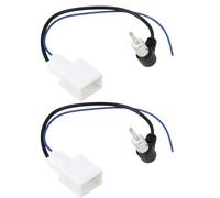 LT Easiyl Cable Adaptador de Antena Aérea Estéreo de Audio para Coche 2 Unidades Compatible con Toyota Yaris Conexión Recta Plug and Play Sin Cortes