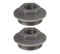 LT Easiyl Casquillo Reductor de Radiador de Hierro Fundido con Rosca Derecha de 1 1/4" A 1/2" BSP (40 Mm A 20 Mm)