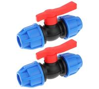 LT Easiyl Conector de Válvula de Bola de 20 Mm para Tubería de PE PVC Y PPR 2 Unidades
