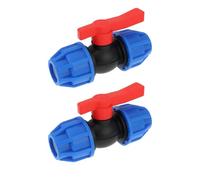 LT Easiyl Conector de Válvula de Bola de 25 Mm para Tubería de PE PVC Y PPR 2 Unidades